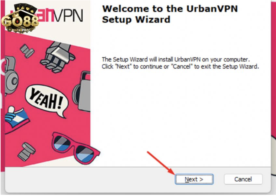 Nhấn chọn vào Next để tiếp tục cài đặt ứng dụng về máy tính