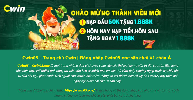 Những ưu điểm của sân chơi Cwin