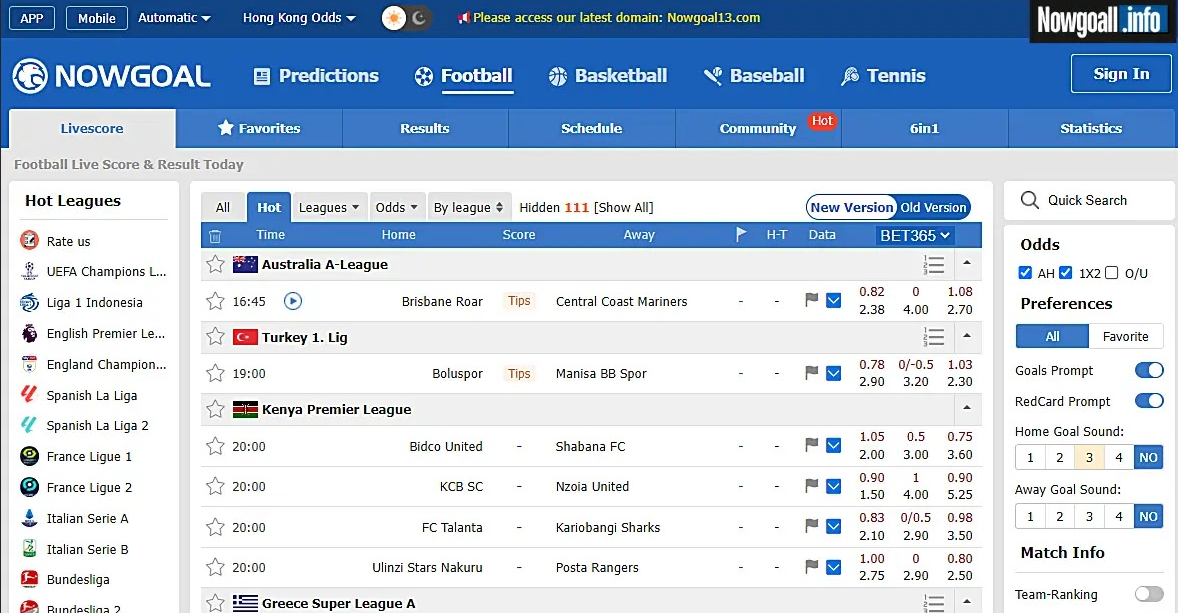 Hướng dẫn cách vào NowGoal khi bị chặn